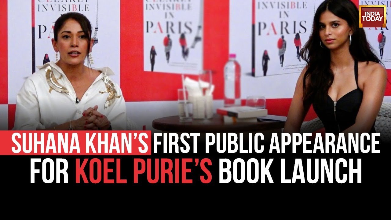 Suhana Khan's First Ever Public Appearance For Koel Purie's Debut Novel 'Clearly Invisible In Paris'
