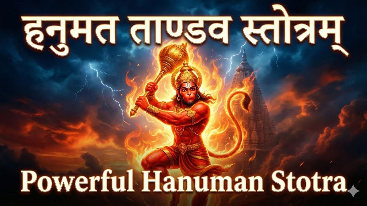 Hanumat Tandav Stotram | Tuesday & Saturday Special Hanuman Stotra 🕉️ 🔱 🌙