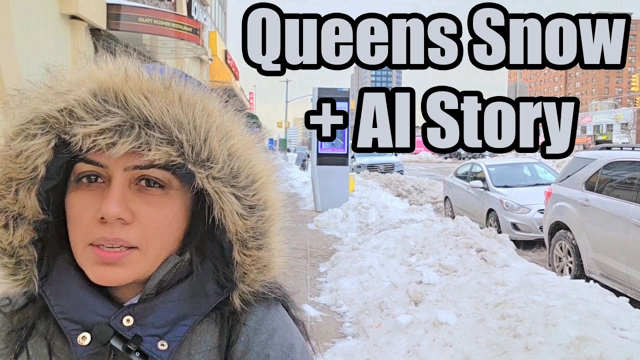 Walk and Talk on a 20 degree snowy Queens Blvd about Diary of Anastasia + Grok AI video Magic