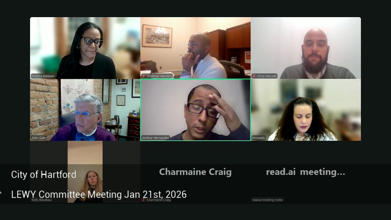 City of Hartford LEWY Committee Meeting Jan 21st, 2026