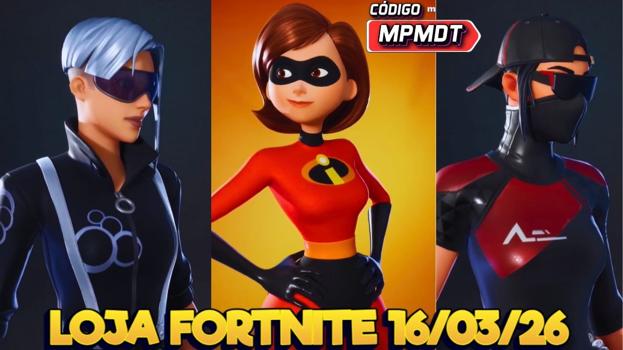 OS INCR&Iacute;VEIS E SKINS TRYHARD - LOJA FORTNITE 16/03/26 - LOJA FORTNITE DE HOJE- LOJA FORTNITE AO VIVO