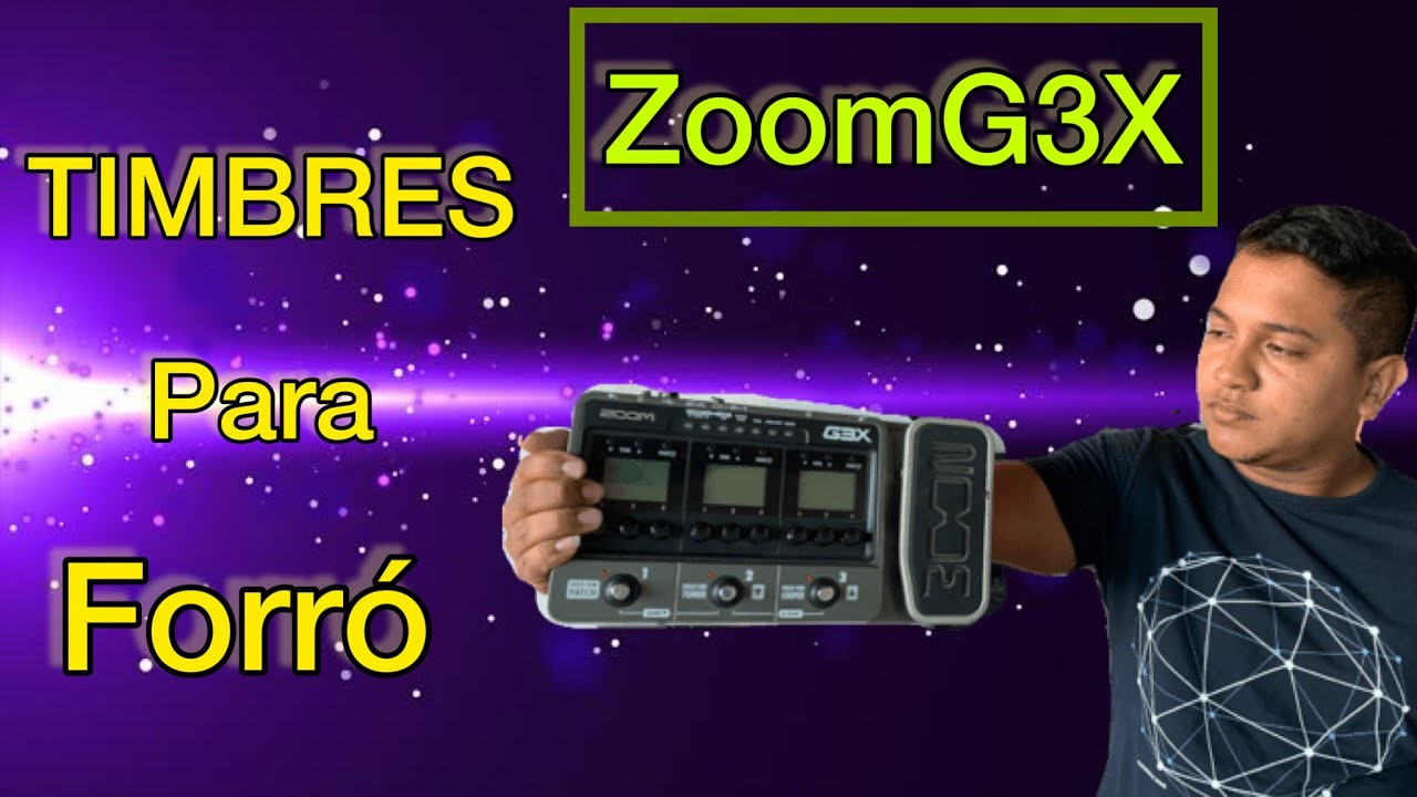 Zoom G3X - Preset para Forró / Clean, Phaser, Chorus, Overdrive, Drive & Drive Solo