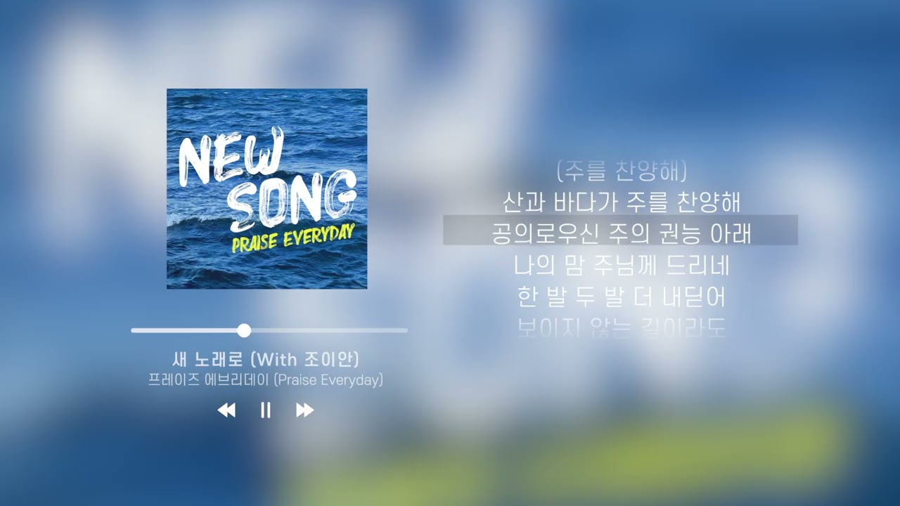 프레이즈 에브리데이 (Praise Everyday) - 새노래로 Lyric Video