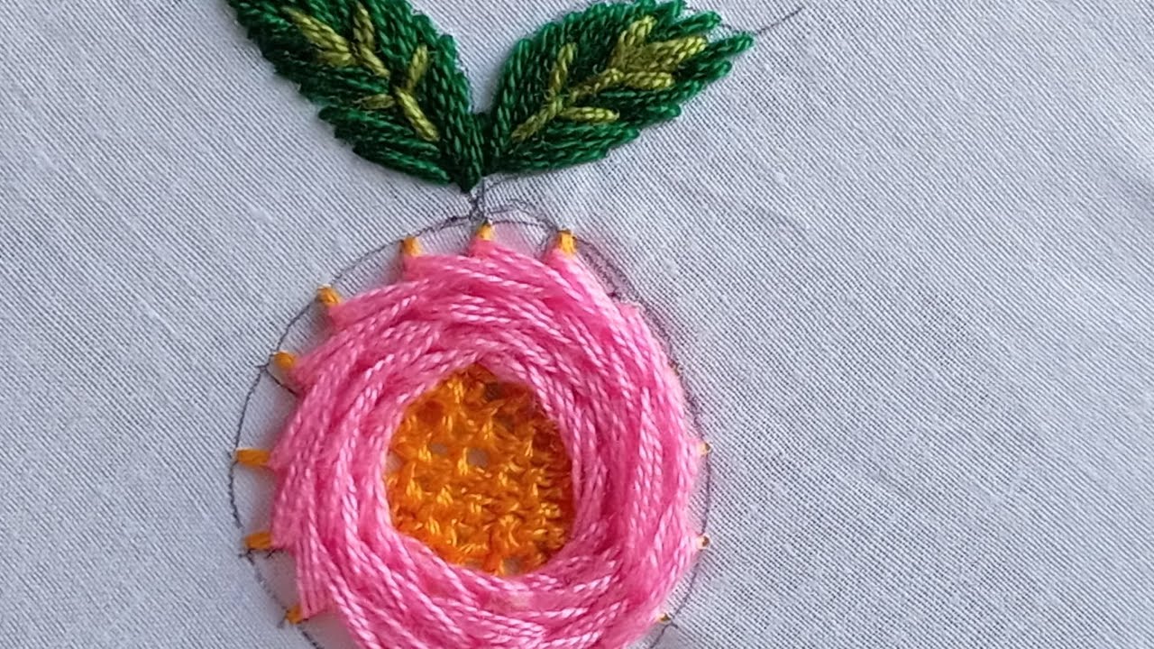 Super splendid flower Embroidery Design l hand Embroidery tutorial l embroidery design 