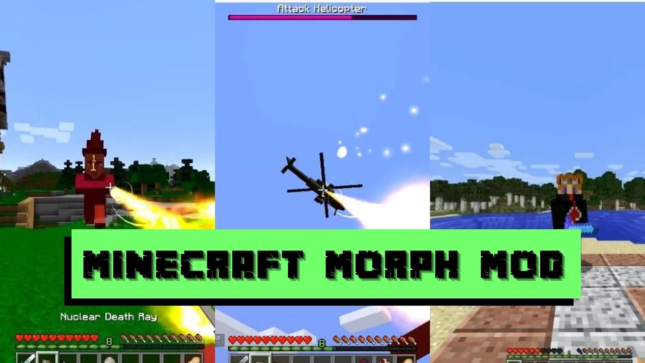 Обзоры модов для Minecraft Morph Mod 1.16.3/1.12.2/1.7.10