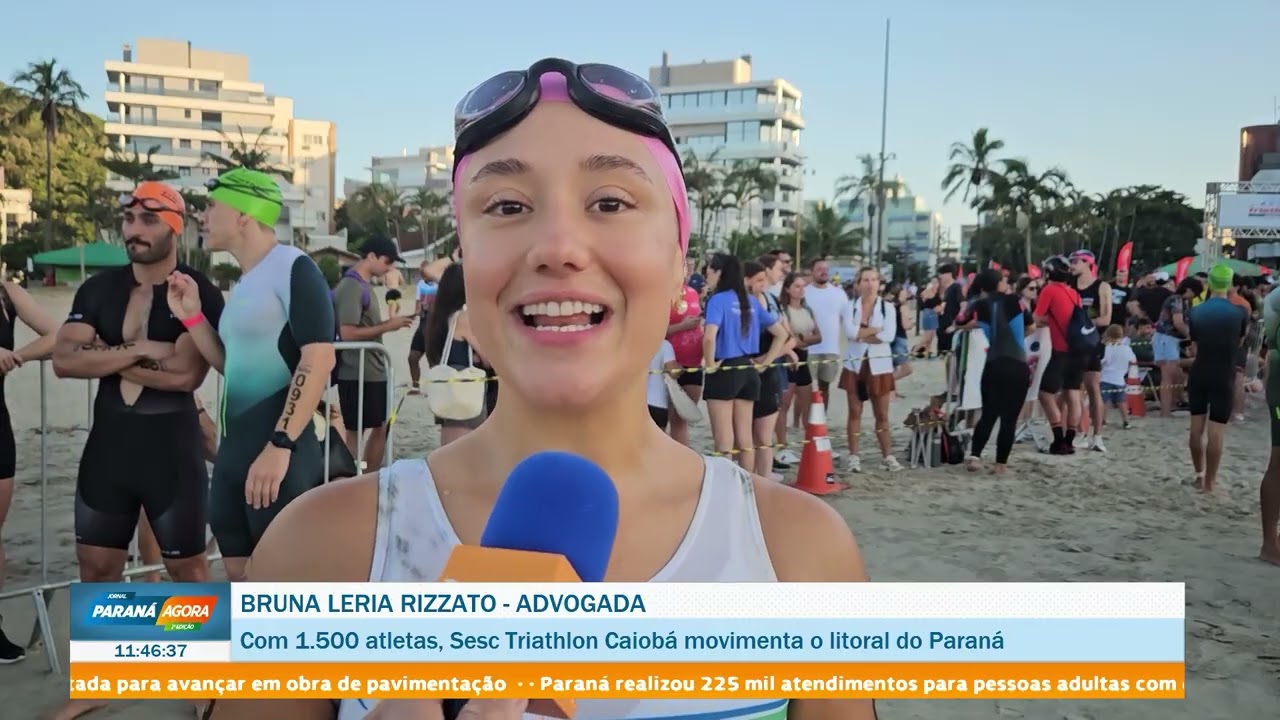 Com 1.500 atletas, Sesc Triathlon Caiobá movimenta o litoral do Paraná