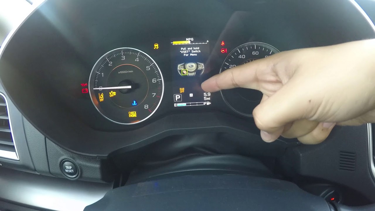 Subaru Crosstrek Tutorial 2: Gauge Cluster
