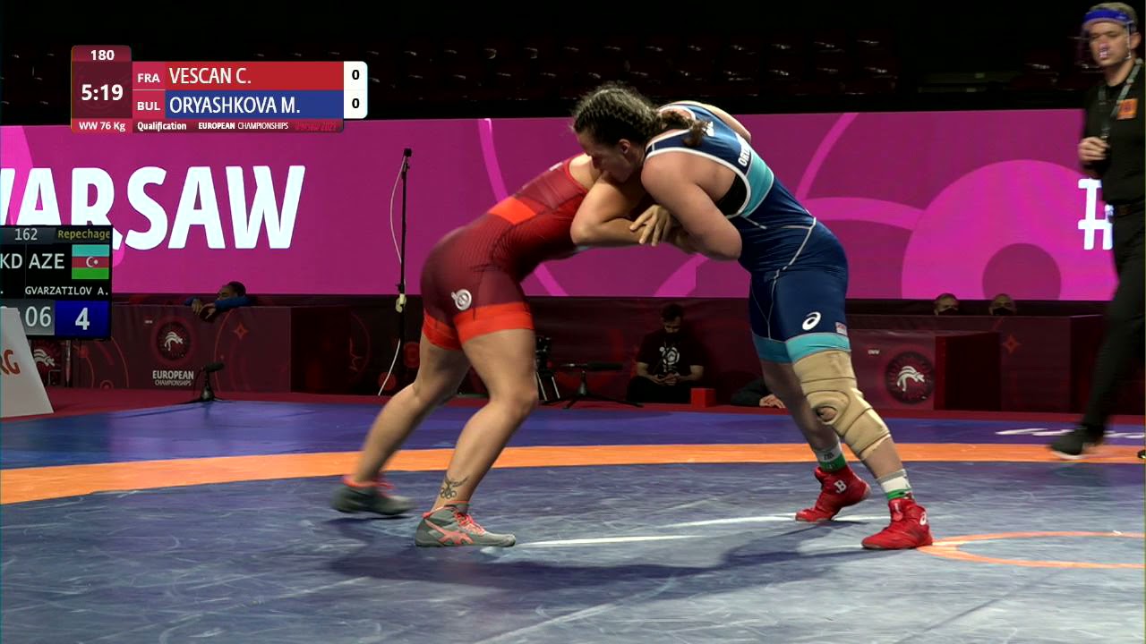 Qual. WW - 76 kg: C. VESCAN (FRA) v. M. ORYASHKOVA (BUL)
