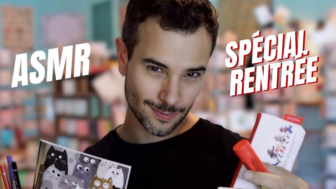 ASMR | Un vendeur relaxant prépare ta trousse pour la rentrée ✏️📚
