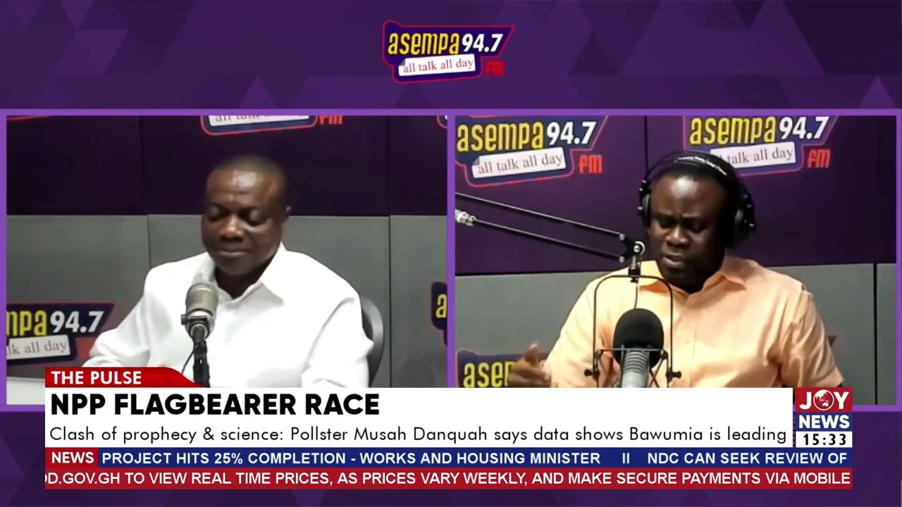 Clash of prophecy and science; Pollster Musah Danquah says data shows Bawumia is leading.