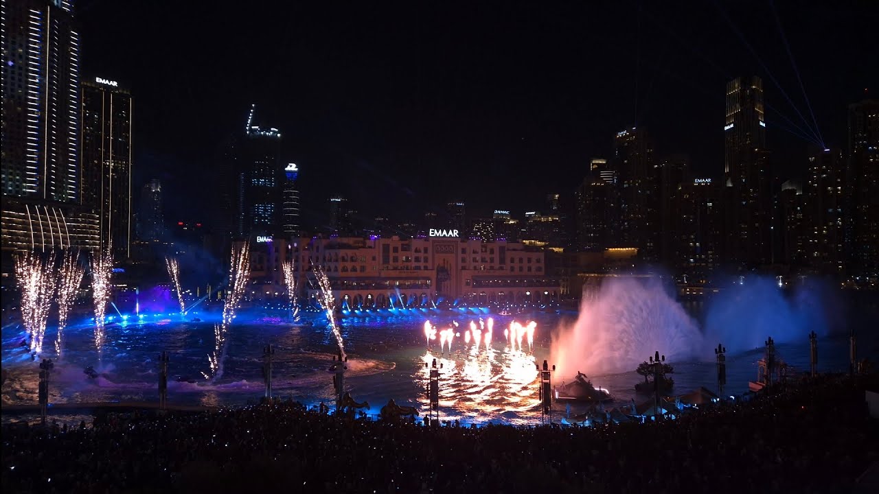 The Dubai Fountain - Lights & Laser Show 2026 (Version 2) (final performance)