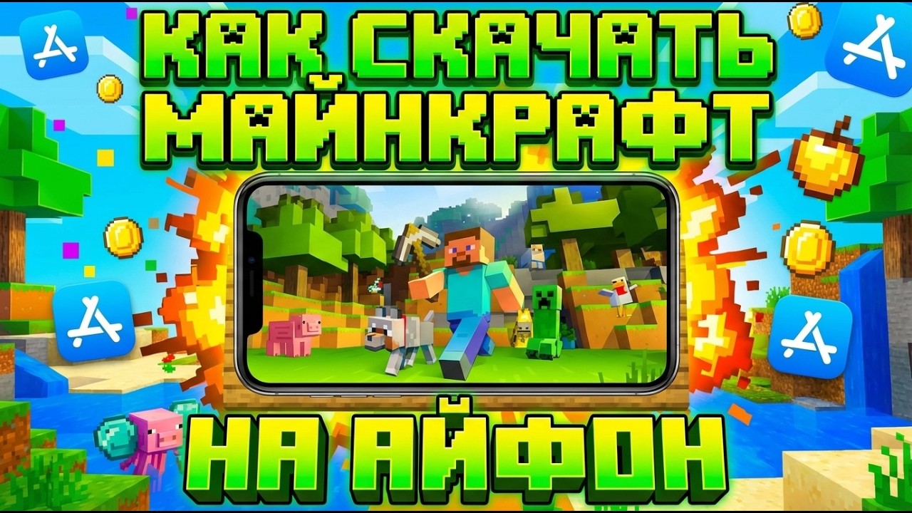 МАЙНКРАФТ НА АЙФОН. КАК СКАЧАТЬ ОФИЦИАЛЬНЫЙ [ГАЙД]