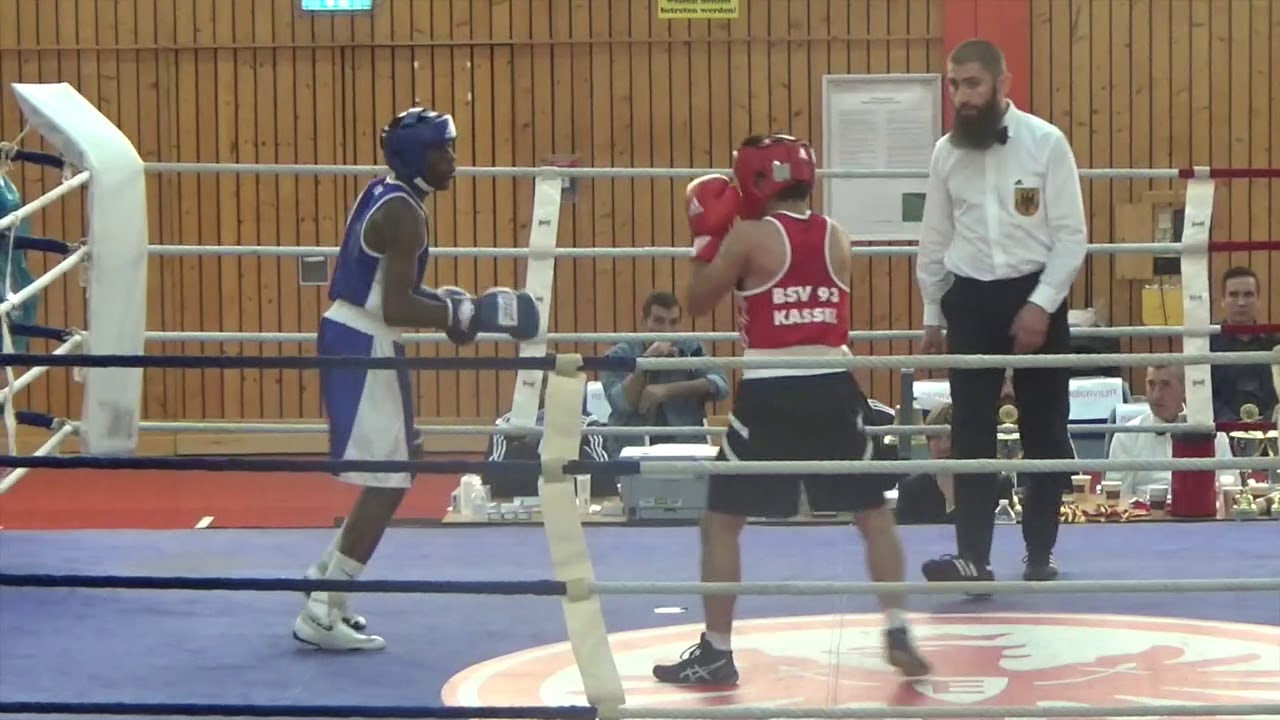 Boxen: Elmyar Hasib - Emmanuel Adoma (Hessenmeisterschaft 2017 #47)