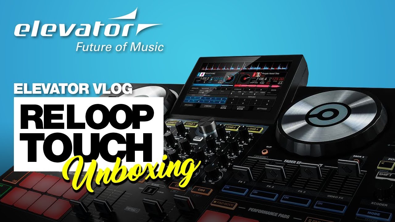 Reloop Touch - Virtual DJ Controller - Unboxing (Elevator deutsch)