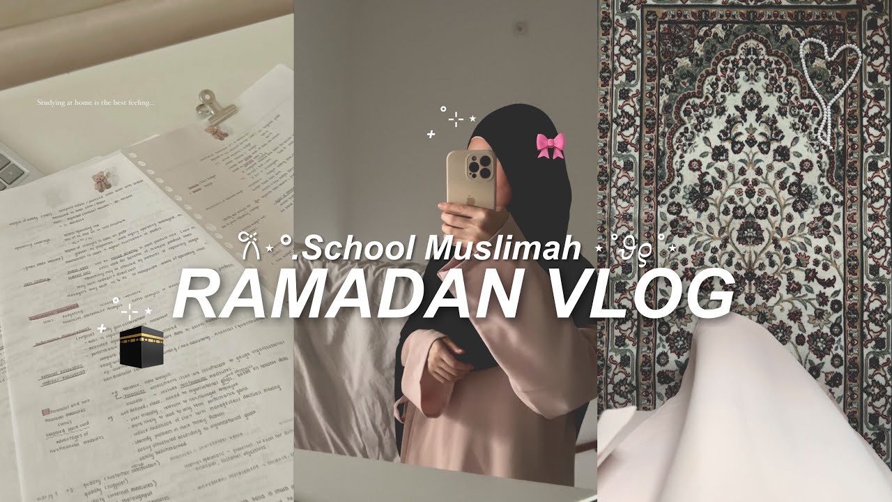 Surviving School While Fasting 🌙 | A Productive Ramadan Vlog!