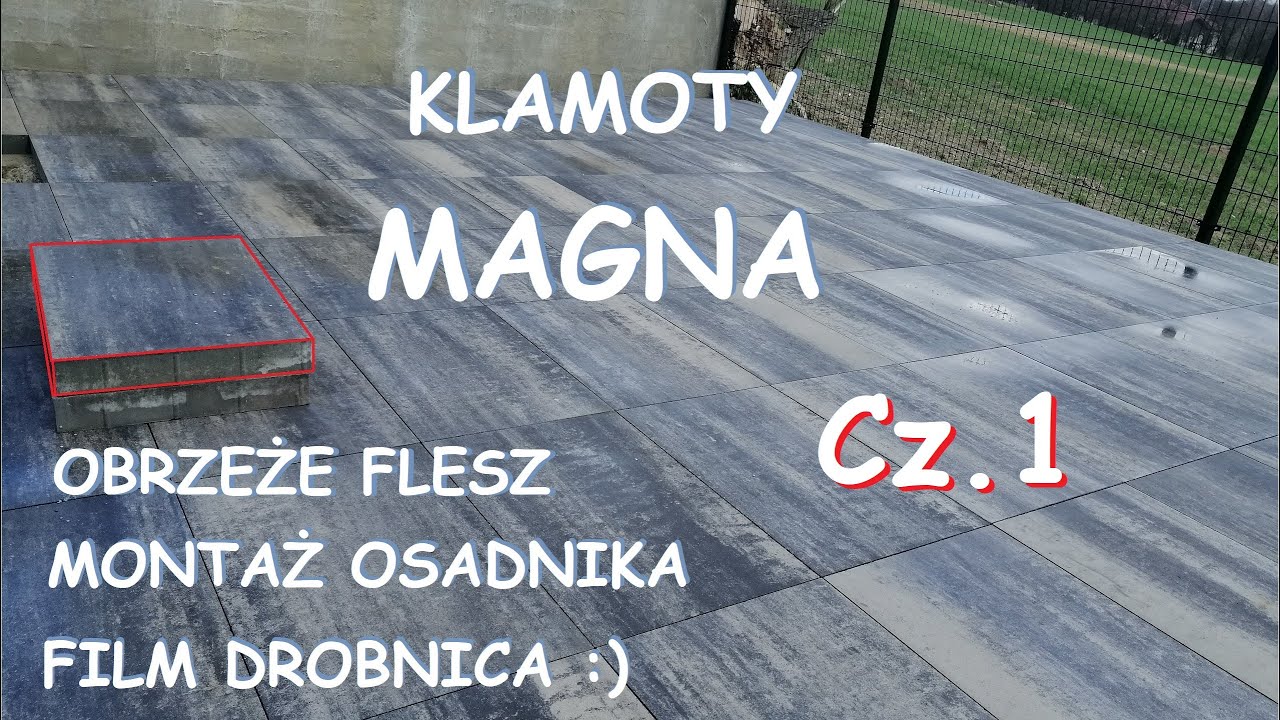 Pierwsze klamoty za nami :) cz.1 Płyta MAGNA. Film drobnica. Osadnik   #brukarzyoutube Obrzeże FLESZ