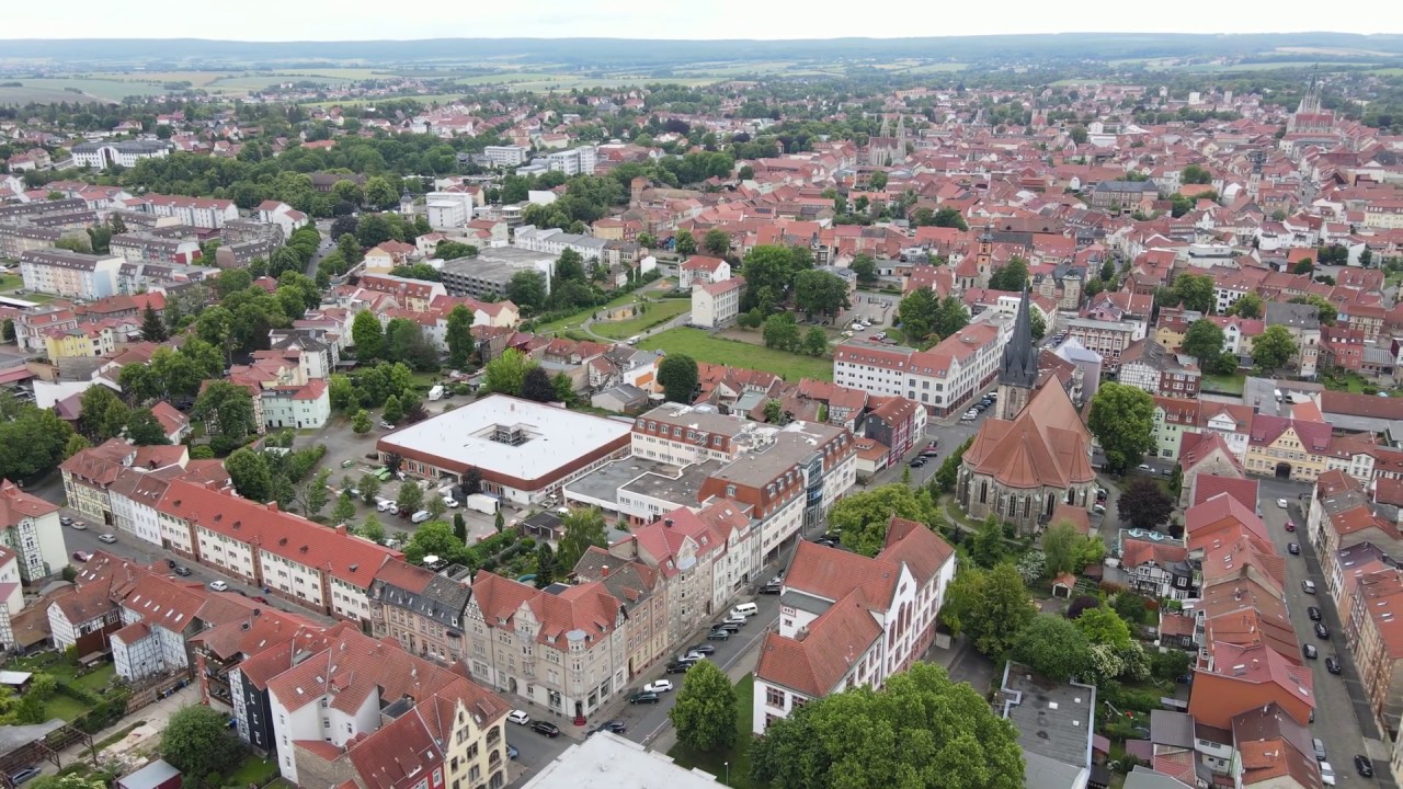 Ein kleiner Blick über Mühlhausen aus Richtung Bahnhof