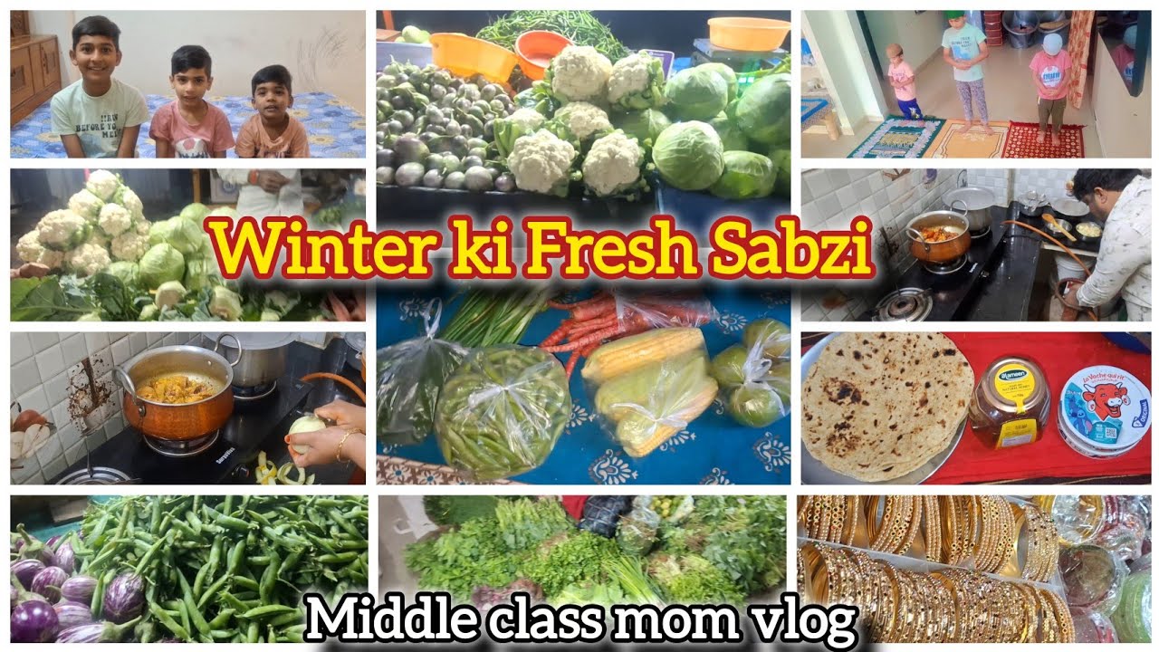 Hyderabadi Mom Full Day Routine 🧕 Winter Special Fresh Sabzi mandi🫛🥕🍅 #vlog #dailyvlog #cooking 