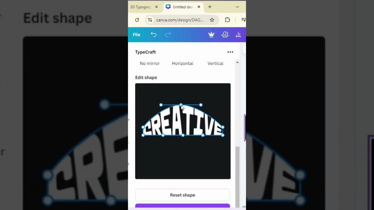 How to Make 3D Perspective Text Effect in Canva || 3D Perspective Text Effect on Canva #canva