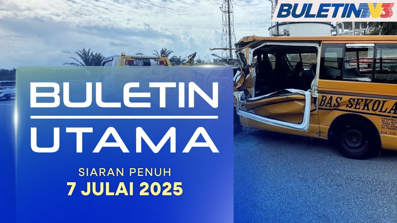 Tiga Murid Cedera, Nahas Van Sekolah Bertembung Treler | Buletin Utama, 7 Julai 2025