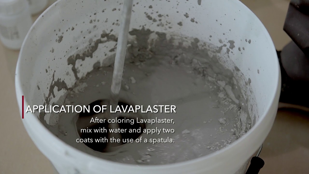 Prolat Lavaplaster application on the Floor