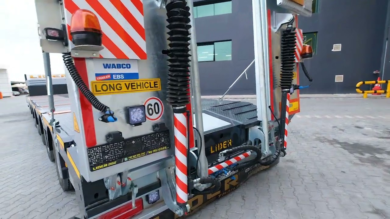 5 HYDRAULİC AXLES EXTENDABLE LOWBED TRAILER.