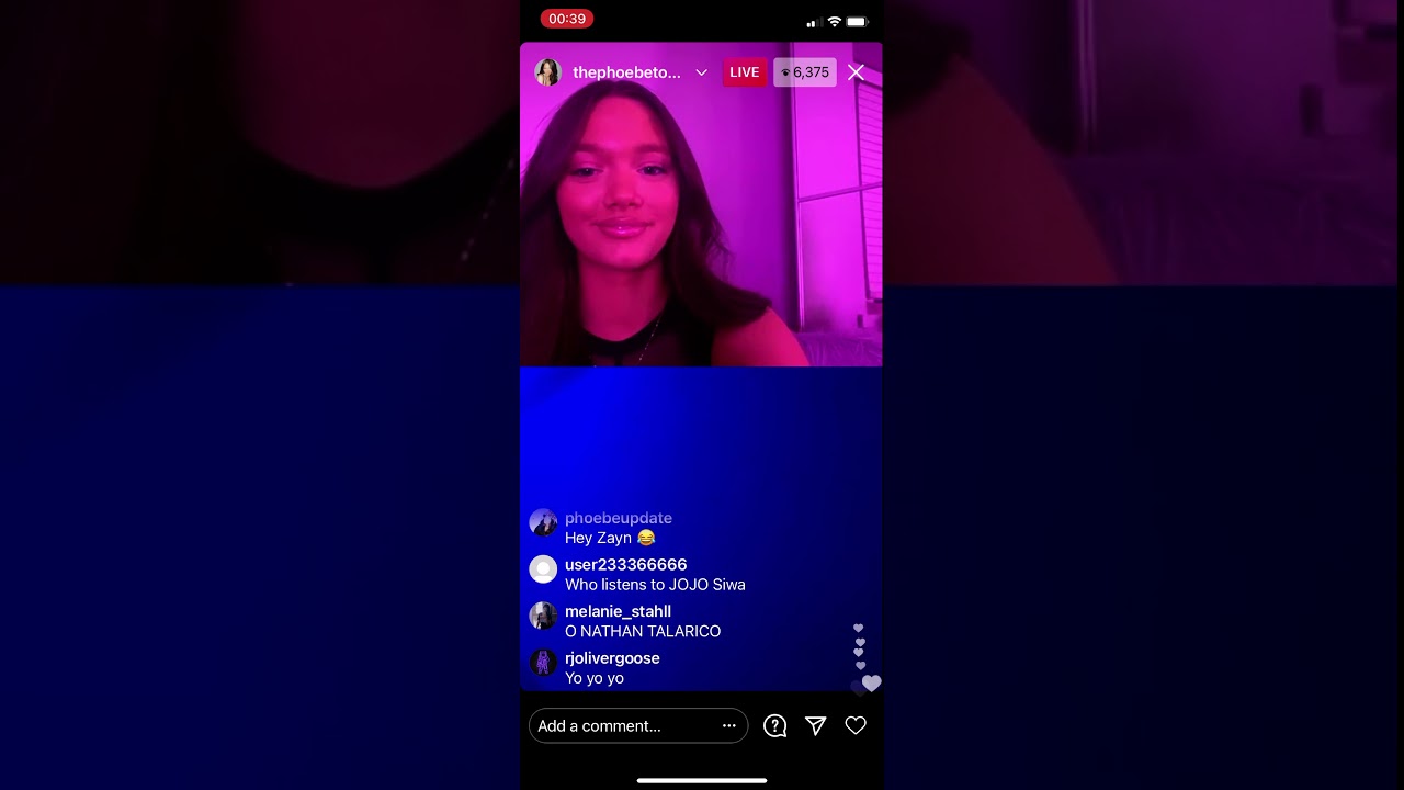 PHOEBE TOMLINSON LIVE VIDEO 11/2/21-12/2/21