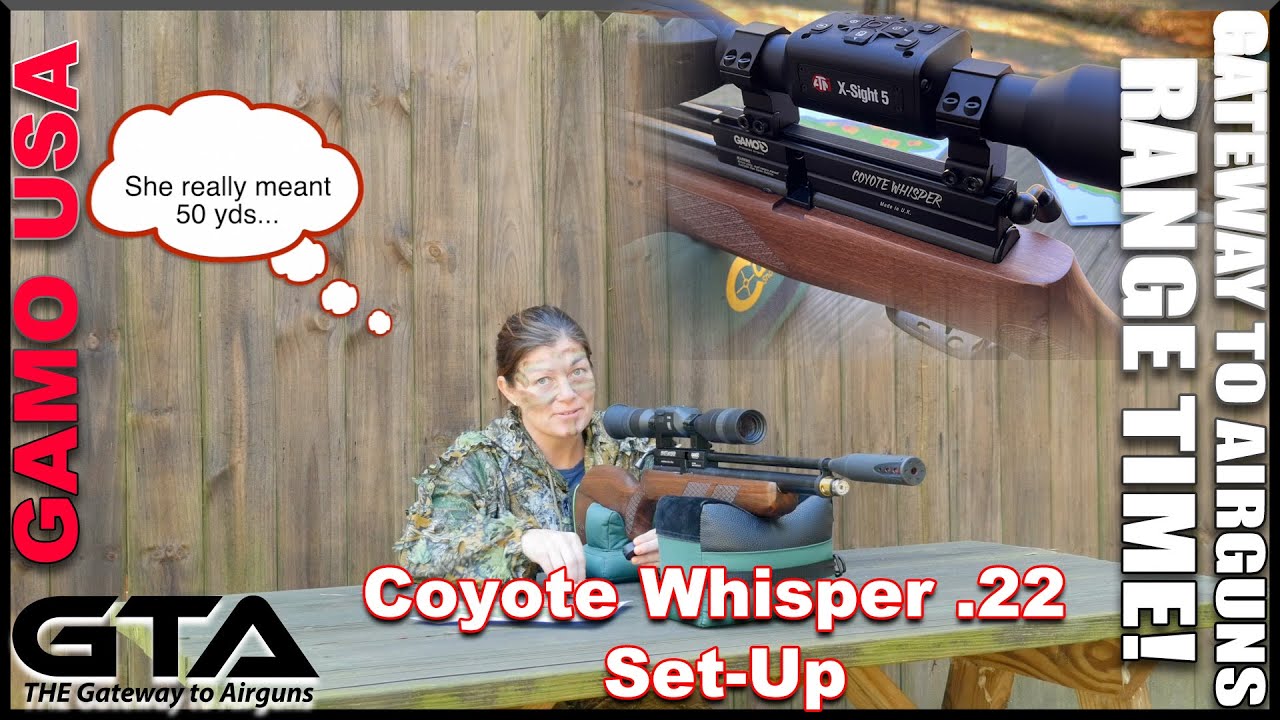 GAMO COYOTE WHISPER .22 – Подготовка – Путь к пневматическому оружию, время стрельбы