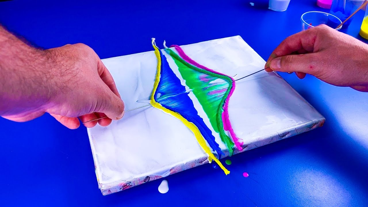 CHECK OUT THIS Amazing Acrylic String Pull - Satisfying Fluid Art