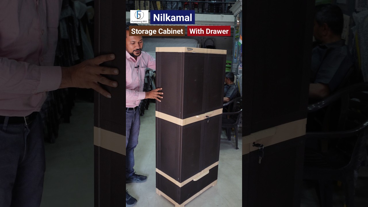 Nilkamal Freedom Plastic Storage Cabinet with Drawer #nilkamalfurniture #storagecabinet #shorts