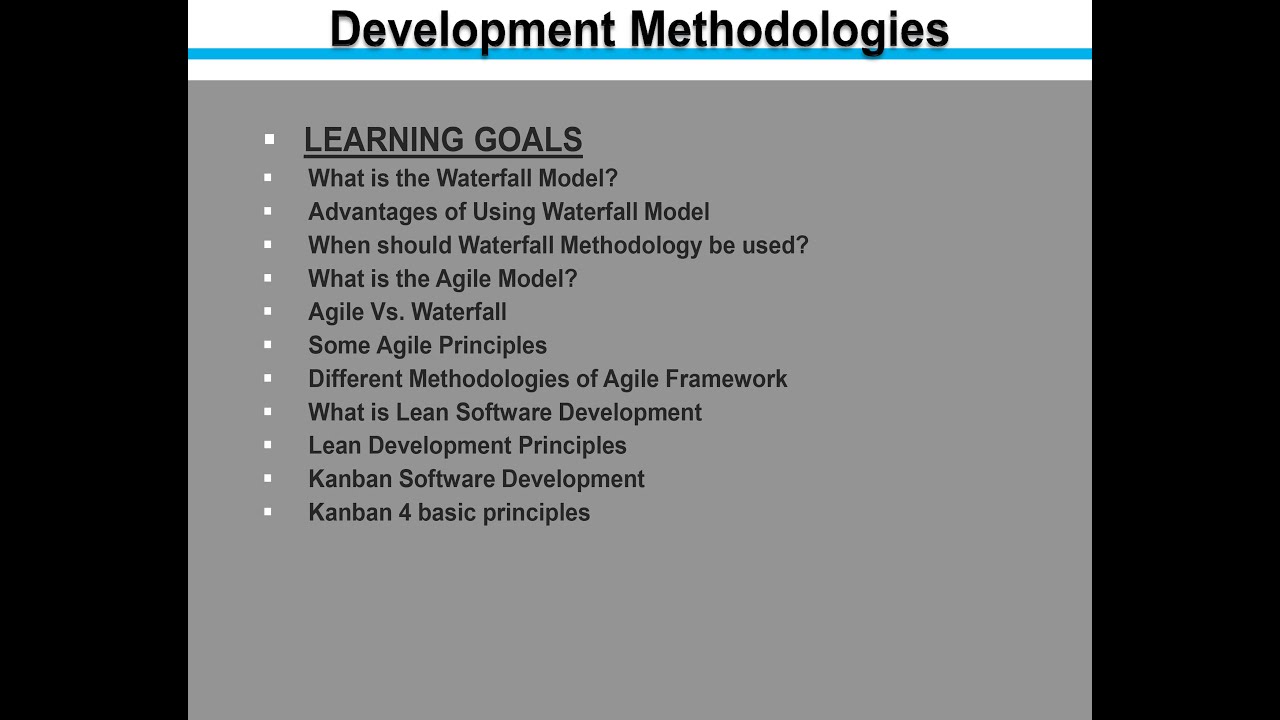 PMI-PBA- PMP- Chapter 4A-All Domains- Development Methodologies