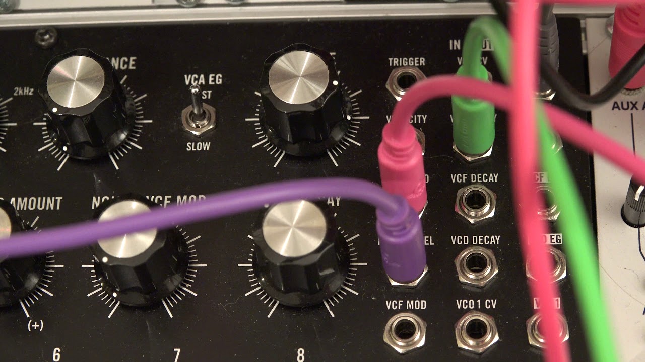 Moog DFAM — примеры патчей для синхронизации и интеграции с Eurorack.