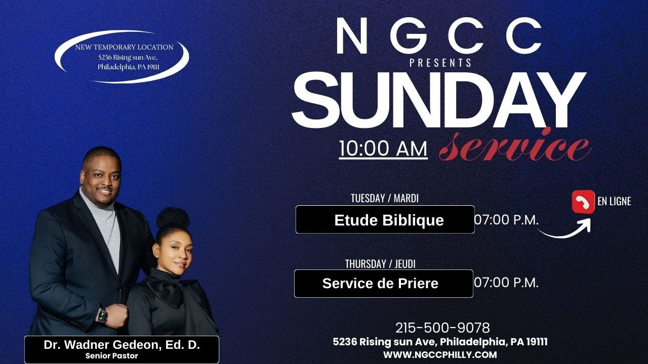NGCC|| THURSDAY NIGHT SERVICE || 02/05/2026 || Dr. Wadner Gedeon, Ed. D.| Senior Pastor