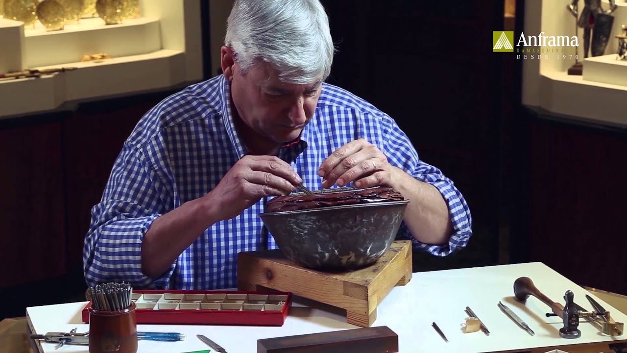 Artesania y elaboracion del damasquinado