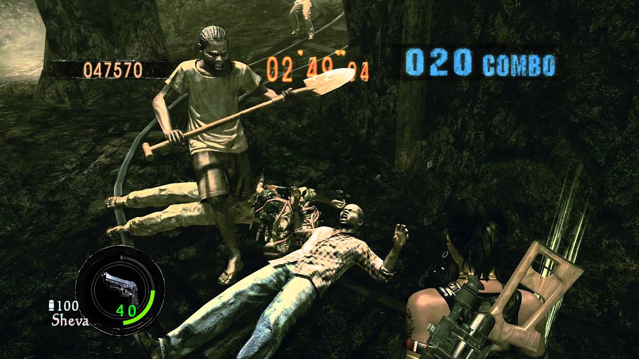 Resident Evil 5: The Mercenaries (Solo, SS) - The Mines, Sheva (BSAA)