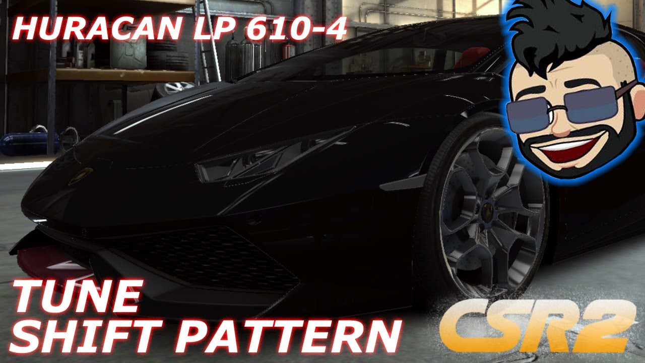 CSR2 - Huracan LP 610-4 - 8.2 sec tune + shift pattern