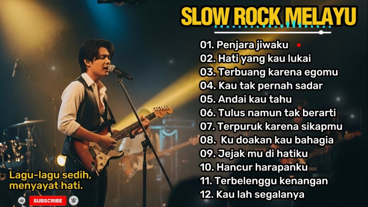 SLOW ROCK MELAYU PALING MENYAYAT HATI 😭 | Teman saat santai, kerja dan perjalanan | Penjara jiwaku �