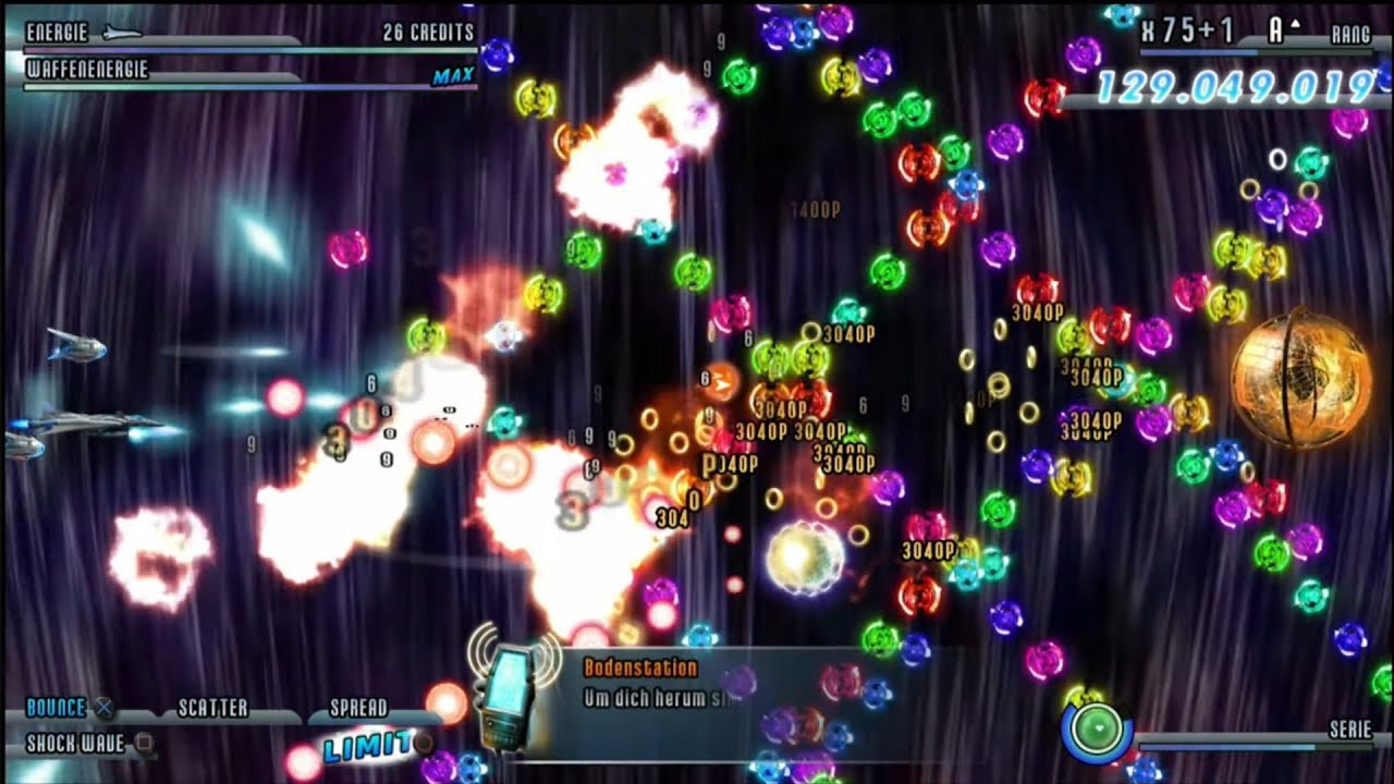 Söldner-X 2: Final Prototype, points 133.046.656, Thor, hardest diff. Massive Attack, Longplay, PS4