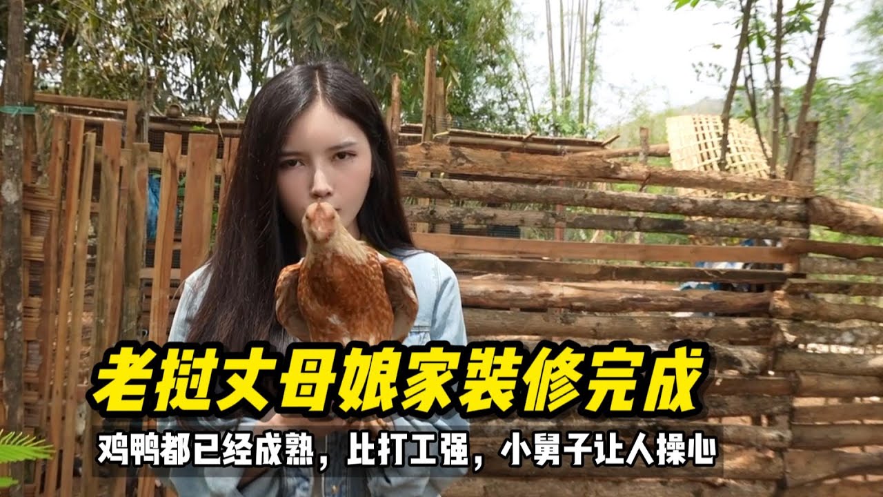 老挝丈母娘家装修完成，养鸡鸭比打工强，小舅子让家人操心#老挝生活 #老挝媳妇