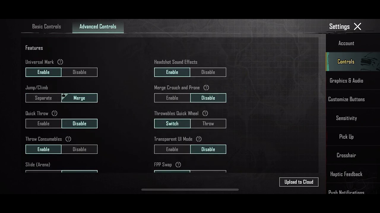 LOOPS AYALA ADVANCE SETTING AND SENSITIVITY @AyalaPUBGM