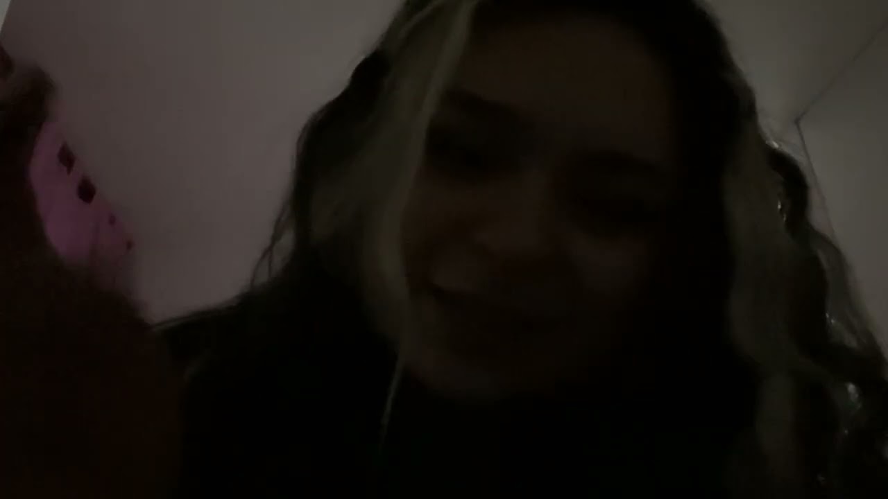 A girl touches your face while yapping ASMR