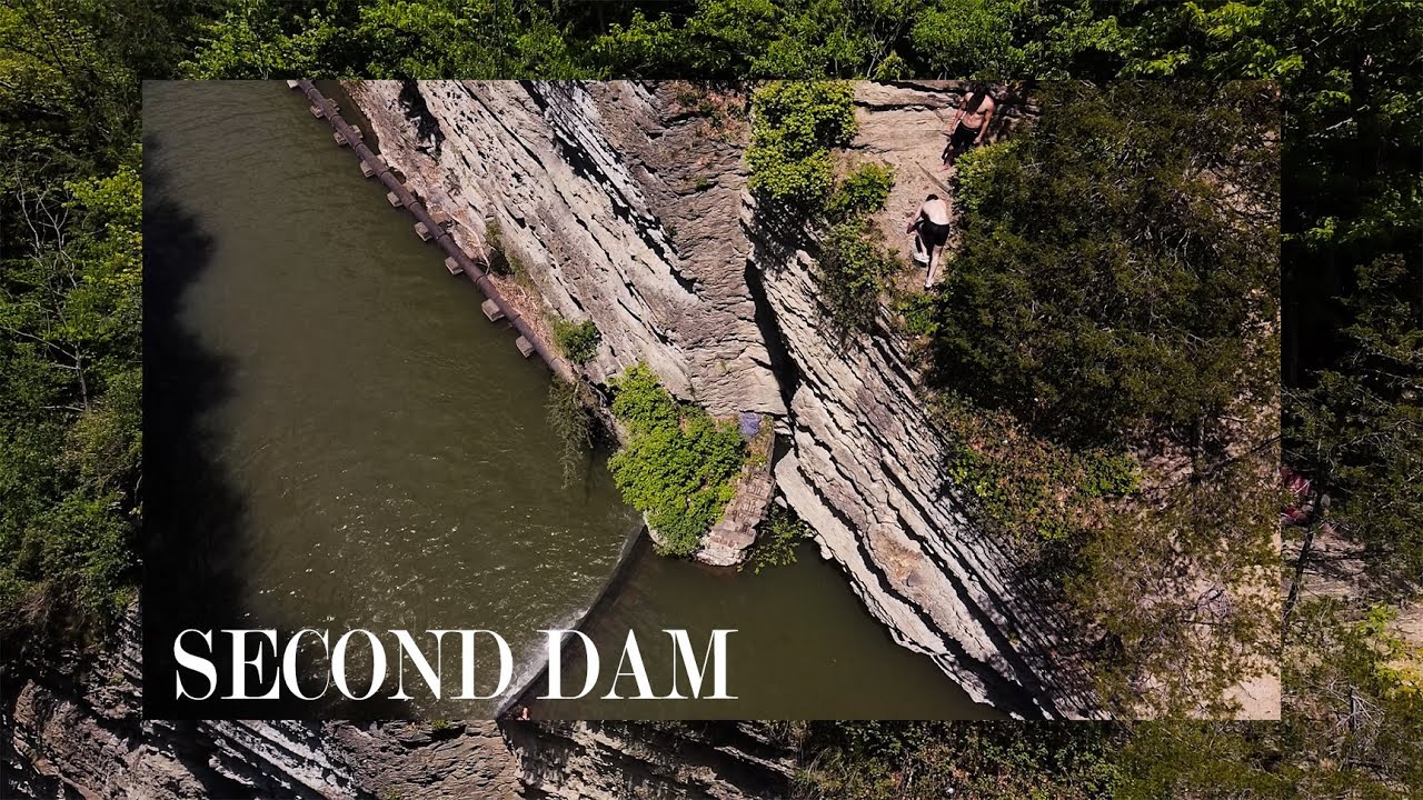 New York Cliff Jumping - Second Dam, Ithaca (4k)