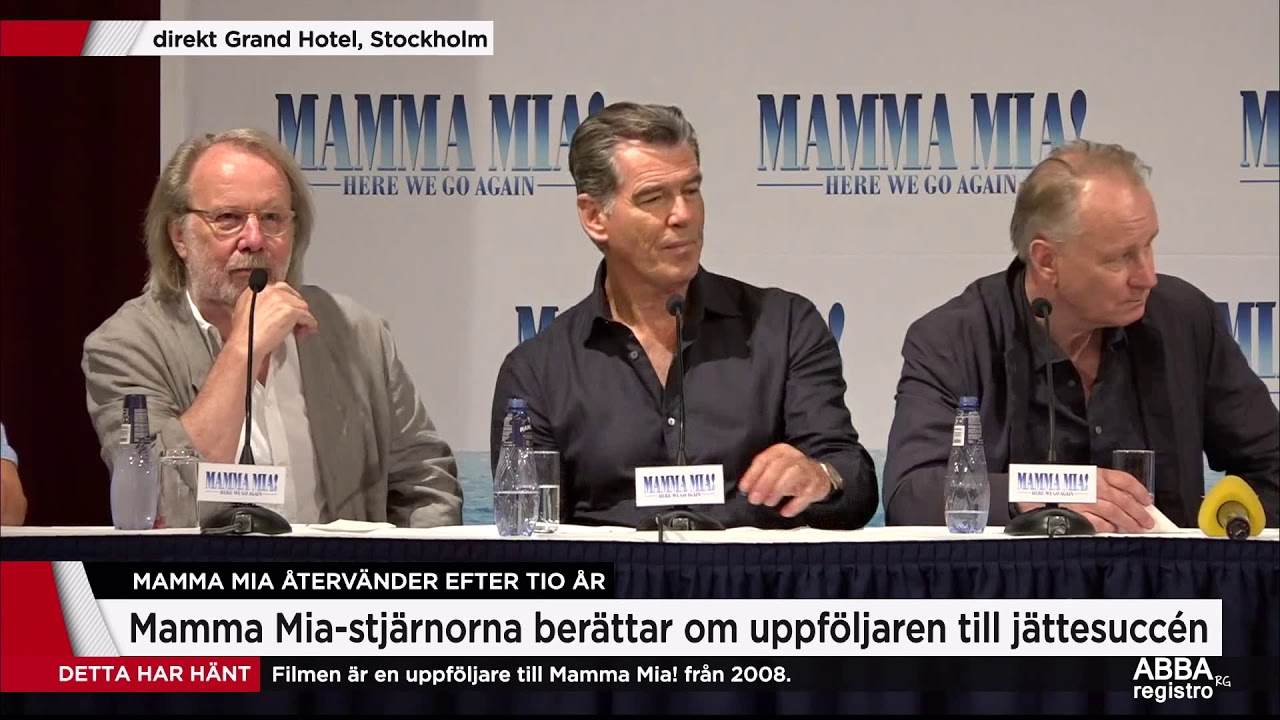Mamma Mia 2 Here, We go again! Press Conference 11072018