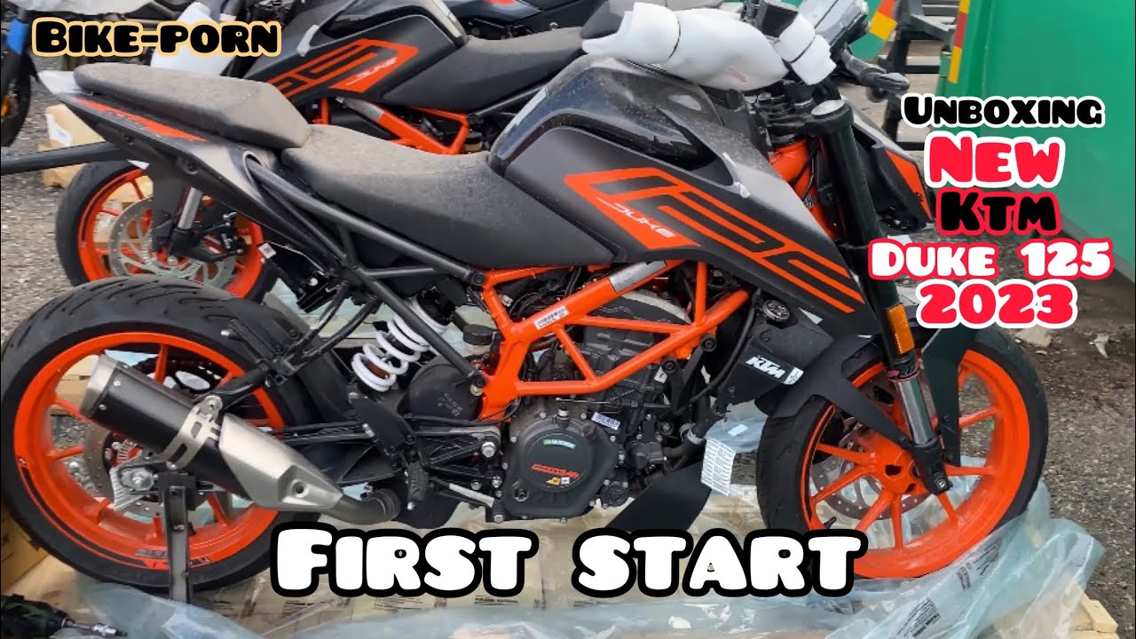 Full unboxing The new KTM DUKE 125 cc 2023 😍first look and first start ❤️