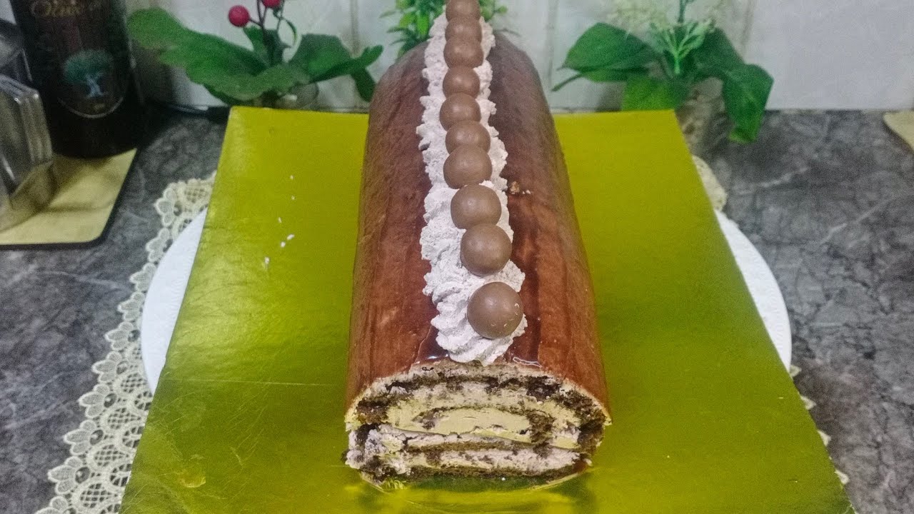 كيك رولي 😋😋بطريقة بسيطة واقتصادية 👌👌بنسبة للمبتدئات يستحق التجربة 4k