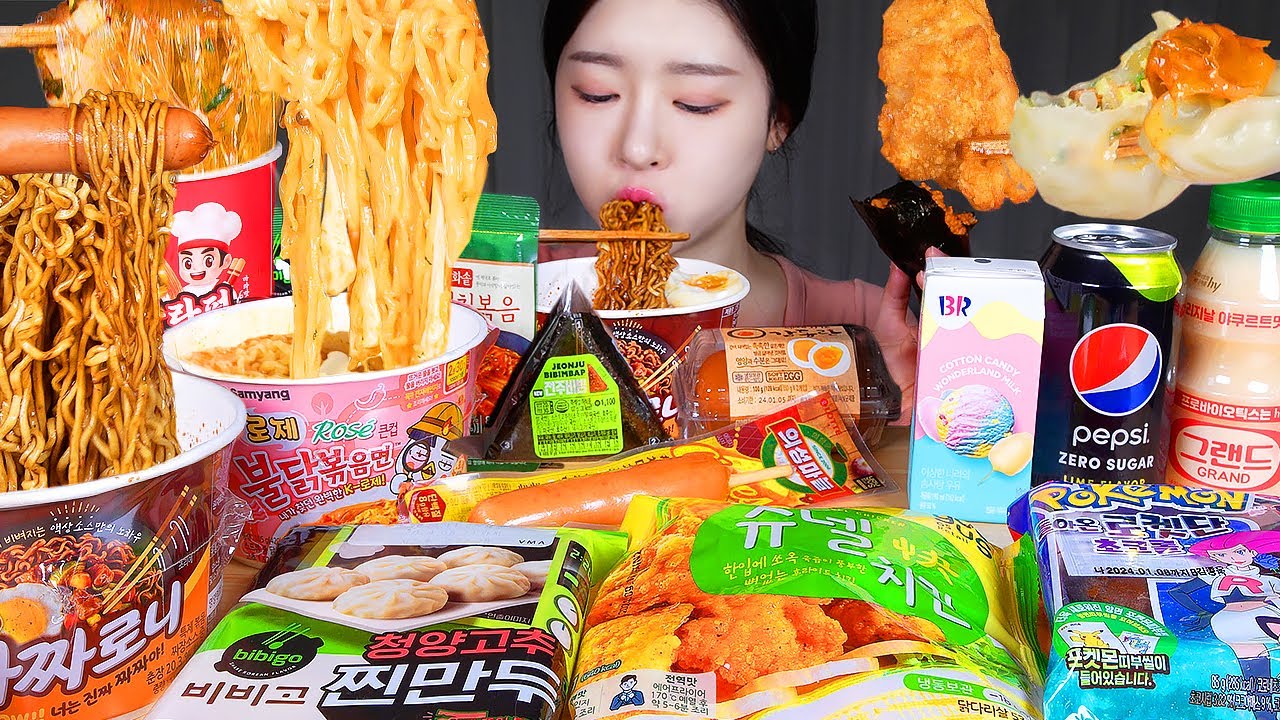 ASMR MUKBANG | Легкий перекус после тренировки ❤️ Лучшие дуэты полуфабрикатов!