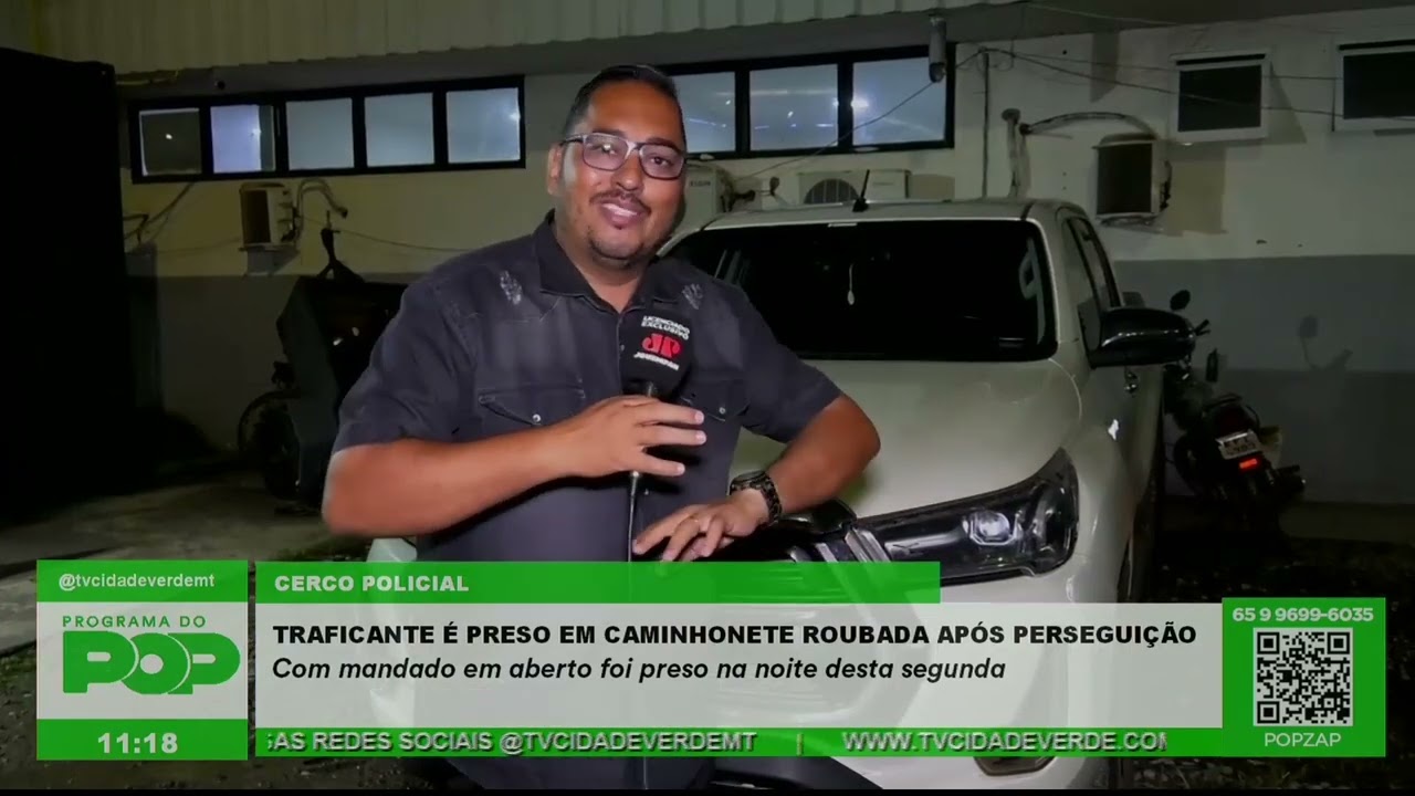TRAFICANTE É PRESO EM CAMINHONETE ROUBADA APÓS PERSEGUIÇÃO