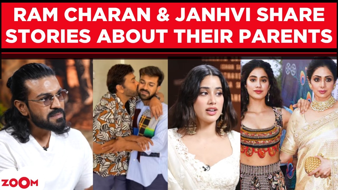 Peddi Stars Ram Charan and Janhvi Kapoor Share Heartwarming Stories About Chiranjeevi and Sridevi