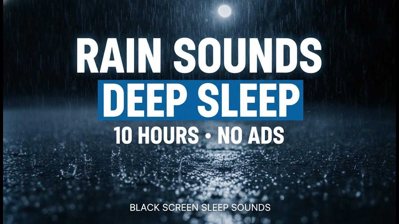 Sleep BETTER Tonight with 10 Hours of RAIN Sounds