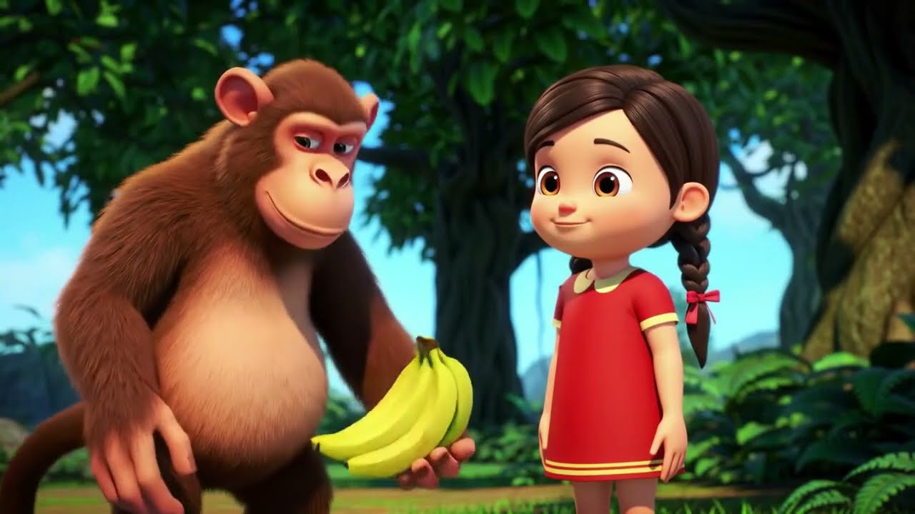 बंदर और छोटी बच्ची 🐒👧 | दोस्ती और प्यार की प्यारी कहानी